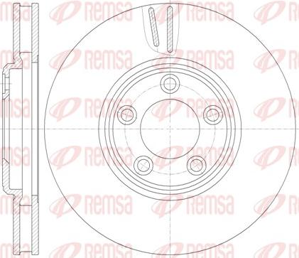 Remsa 6836.10 - Тормозной диск abcparts.ee
