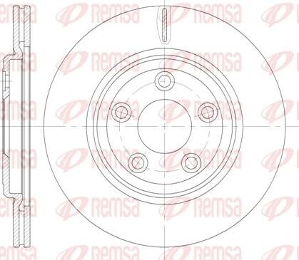 Remsa 6837.10 - Тормозной диск abcparts.ee