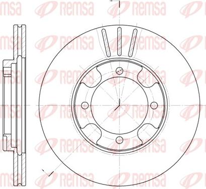 Remsa 6389.10 - Тормозной диск abcparts.ee