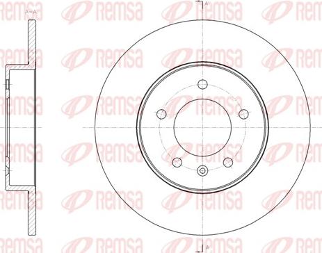 Remsa 62041.00 - Тормозной диск abcparts.ee
