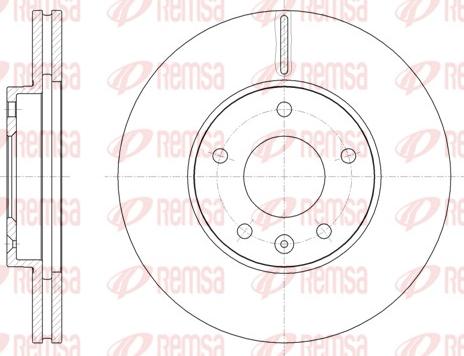 Remsa 62078.10 - Тормозной диск abcparts.ee