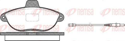 Remsa 0602.02 - Тормозные колодки, дисковые, комплект abcparts.ee
