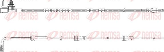 Remsa 001187 - Сигнализатор, износ тормозных колодок abcparts.ee