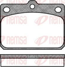 Remsa 0079.00 - Тормозные колодки, дисковые, комплект abcparts.ee