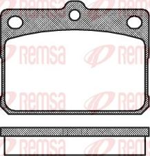 Remsa 0079.20 - Тормозные колодки, дисковые, комплект abcparts.ee