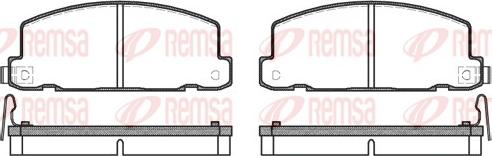 Remsa 0181.04 - Тормозные колодки, дисковые, комплект abcparts.ee