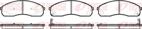 Remsa 0821.12 - Тормозные колодки, дисковые, комплект abcparts.ee