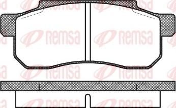 Remsa 0203.00 - Тормозные колодки, дисковые, комплект abcparts.ee