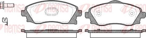 Remsa 0774.02 - Тормозные колодки, дисковые, комплект abcparts.ee