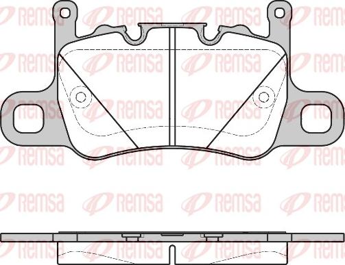 Remsa 1598.00 - Тормозные колодки, дисковые, комплект abcparts.ee