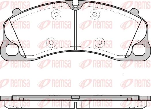 Remsa 1597.00 - Тормозные колодки, дисковые, комплект abcparts.ee