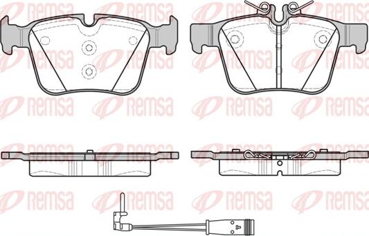 Remsa 1516.21 - Тормозные колодки, дисковые, комплект abcparts.ee