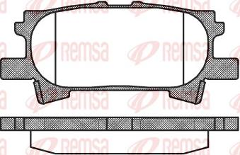 Remsa 1040.00 - Тормозные колодки, дисковые, комплект abcparts.ee