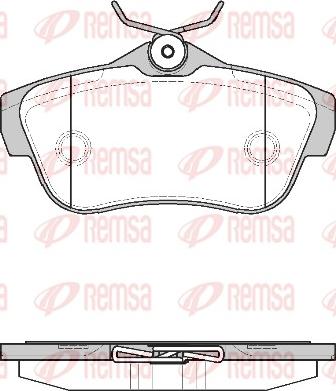 Remsa 1299.00 - Тормозные колодки, дисковые, комплект abcparts.ee