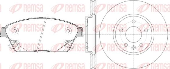 Remsa 81431.00 - Дисковый тормозной механизм, комплект abcparts.ee
