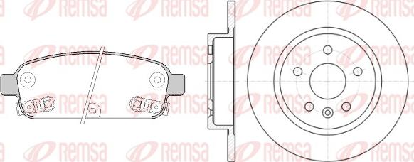 Remsa 81432.00 - Дисковый тормозной механизм, комплект abcparts.ee