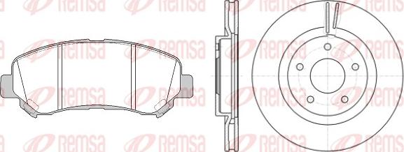 Remsa 81318.00 - Дисковый тормозной механизм, комплект abcparts.ee