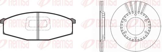 Remsa 8129.00 - Дисковый тормозной механизм, комплект abcparts.ee