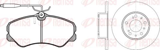 Remsa 8261.00 - Дисковый тормозной механизм, комплект abcparts.ee