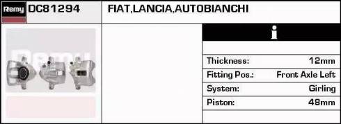 Remy DC81294 - Тормозной суппорт abcparts.ee