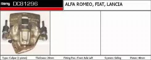 Remy DC81296 - Тормозной суппорт abcparts.ee