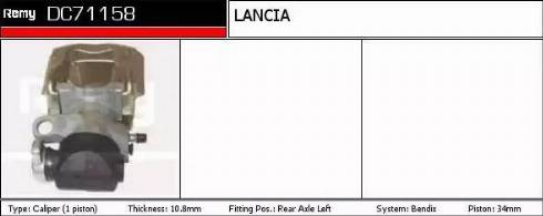 Remy DC71158 - Тормозной суппорт abcparts.ee