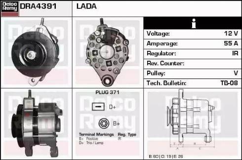 Remy DRA4391 - Генератор abcparts.ee