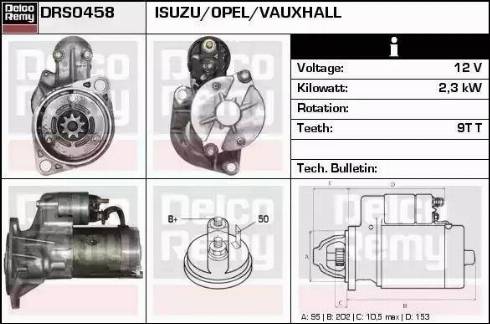 Remy DRS0458 - Стартер abcparts.ee