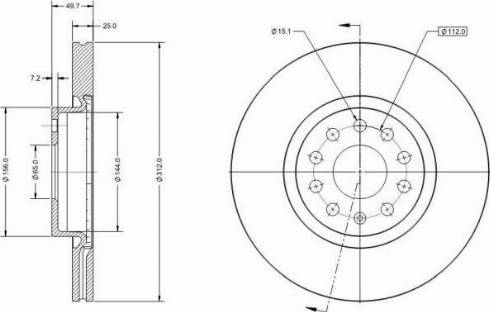 Remy RAD1001C - Тормозной диск abcparts.ee