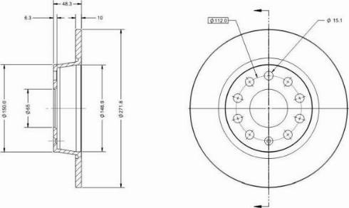Remy RAD1003C - Тормозной диск abcparts.ee