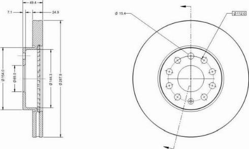 Remy RAD1002C - Тормозной диск abcparts.ee