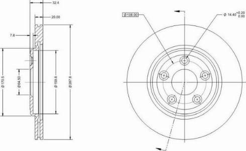 Remy RAD1718C - Тормозной диск abcparts.ee