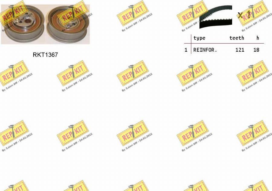 REPKIT RKTK1026 - Комплект зубчатого ремня ГРМ abcparts.ee