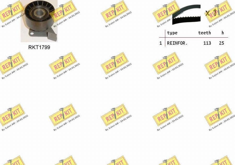 REPKIT RKTK1133 - Комплект зубчатого ремня ГРМ abcparts.ee