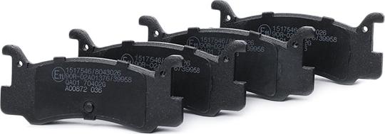 RIDEX 402B0655 - Тормозные колодки, дисковые, комплект abcparts.ee