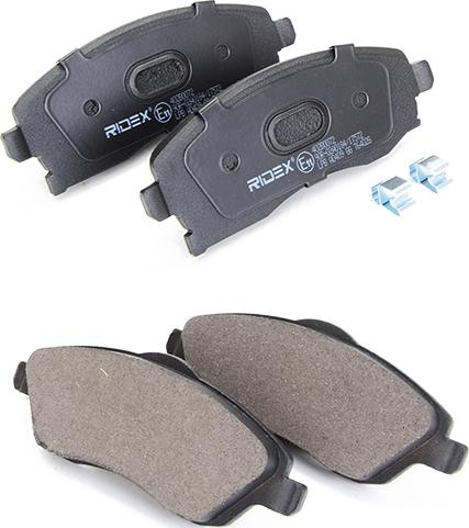 RIDEX 402B0072 - Тормозные колодки, дисковые, комплект abcparts.ee