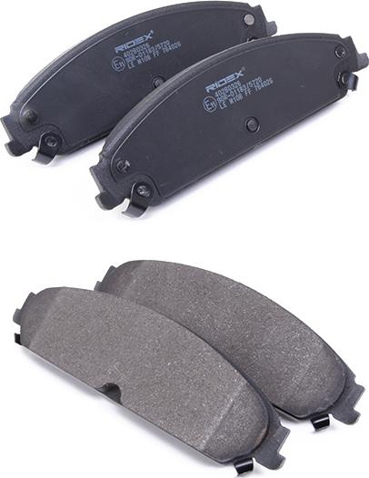 RIDEX 402B0326 - Тормозные колодки, дисковые, комплект abcparts.ee