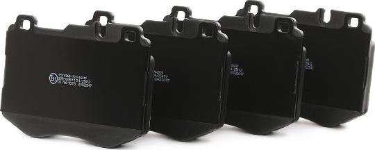 RIDEX 402B1117 - Тормозные колодки, дисковые, комплект abcparts.ee