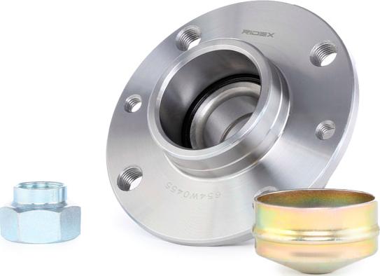 RIDEX 654W0455 - Комплект подшипника, ступицы колеса abcparts.ee