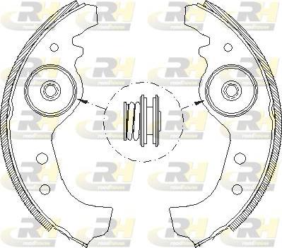 Roadhouse 4015.01 - Комплект тормозных колодок, барабанные abcparts.ee