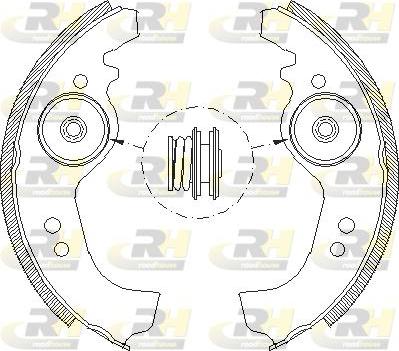 Roadhouse 4258.01 - Комплект тормозных колодок, барабанные abcparts.ee