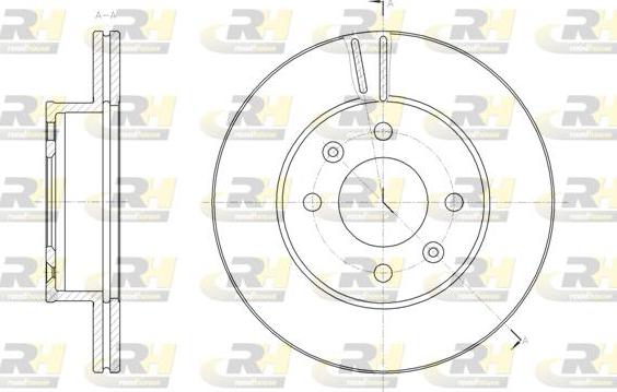 Roadhouse 61844.10 - Тормозной диск abcparts.ee