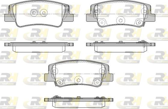 Roadhouse 21956.02 - Тормозные колодки, дисковые, комплект abcparts.ee