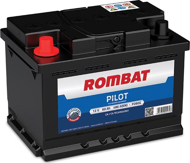 ROMBAT P260GN - Стартерная аккумуляторная батарея, АКБ abcparts.ee