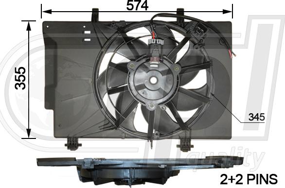 RPL QUALITY APELFD5033 - Вентилятор, охлаждение двигателя abcparts.ee