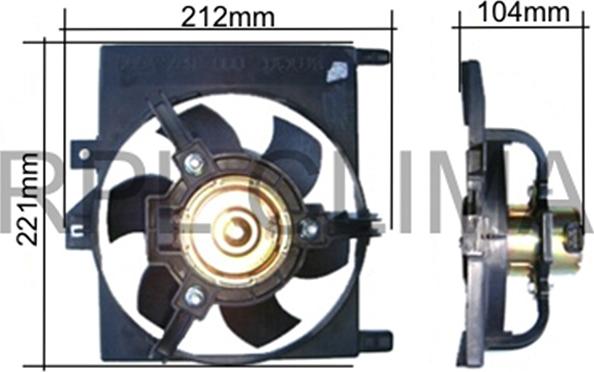 RPL QUALITY APELSM0001 - Вентилятор, охлаждение двигателя abcparts.ee