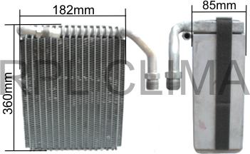 RPL QUALITY APEVCI5018 - Испаритель, кондиционер abcparts.ee