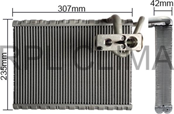 RPL QUALITY APEVCI0031 - Испаритель, кондиционер abcparts.ee