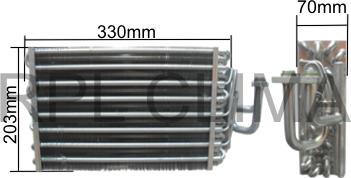 RPL QUALITY APEVFT5016 - Испаритель, кондиционер abcparts.ee