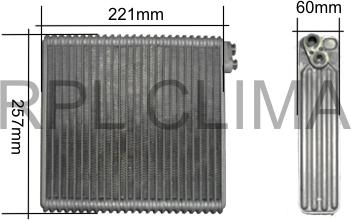 RPL QUALITY APEVTO5019 - Испаритель, кондиционер abcparts.ee